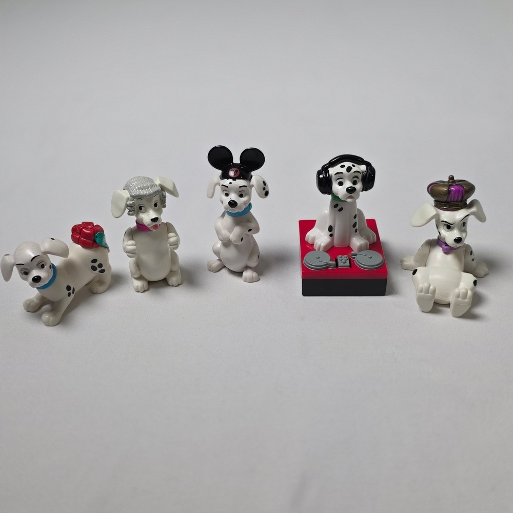 Disney 101 Dalmatians 1996-2000s McDonald's Happy Meal Figurines Lot of 5